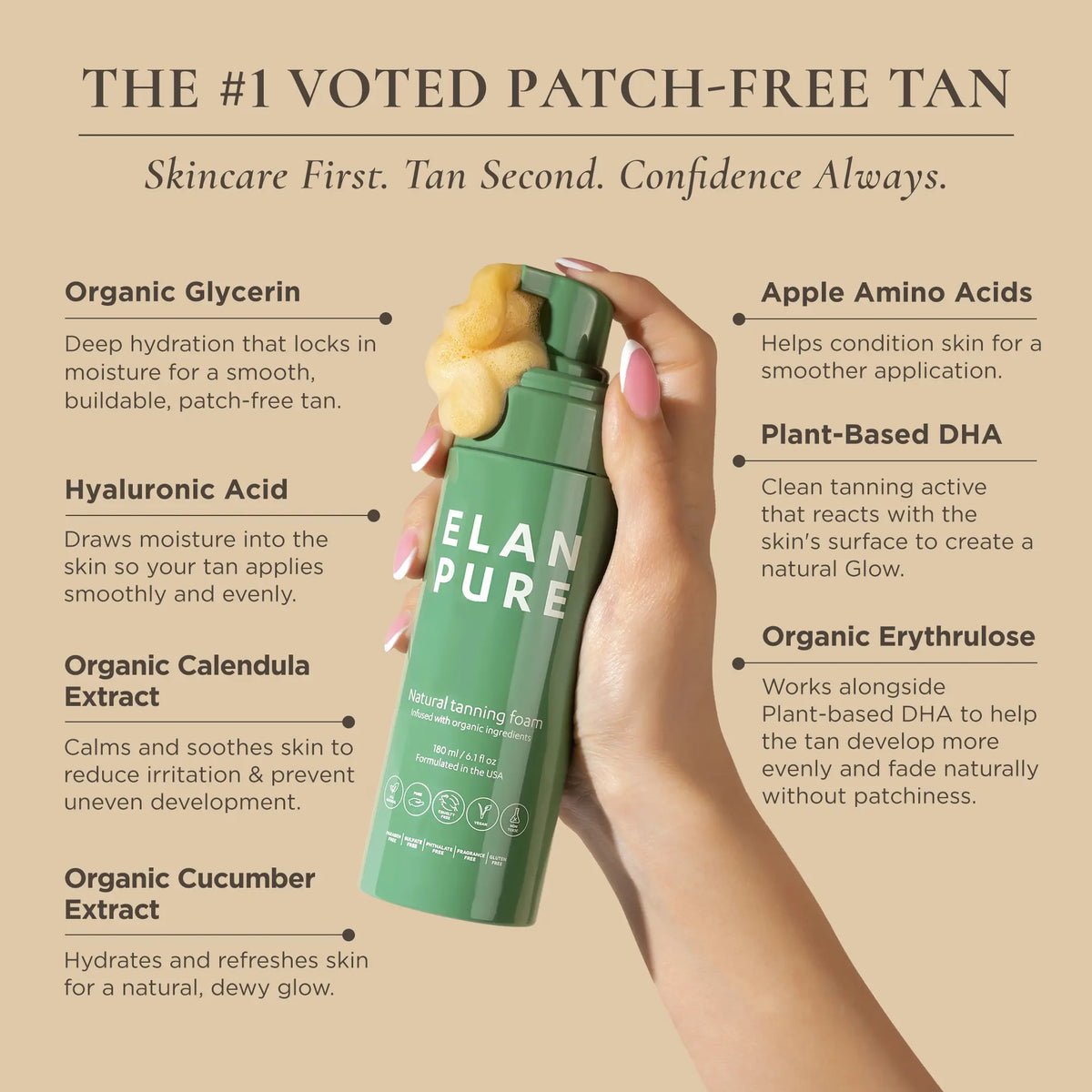 Elan Pure: Alcohol-Free Natural Self Tanner