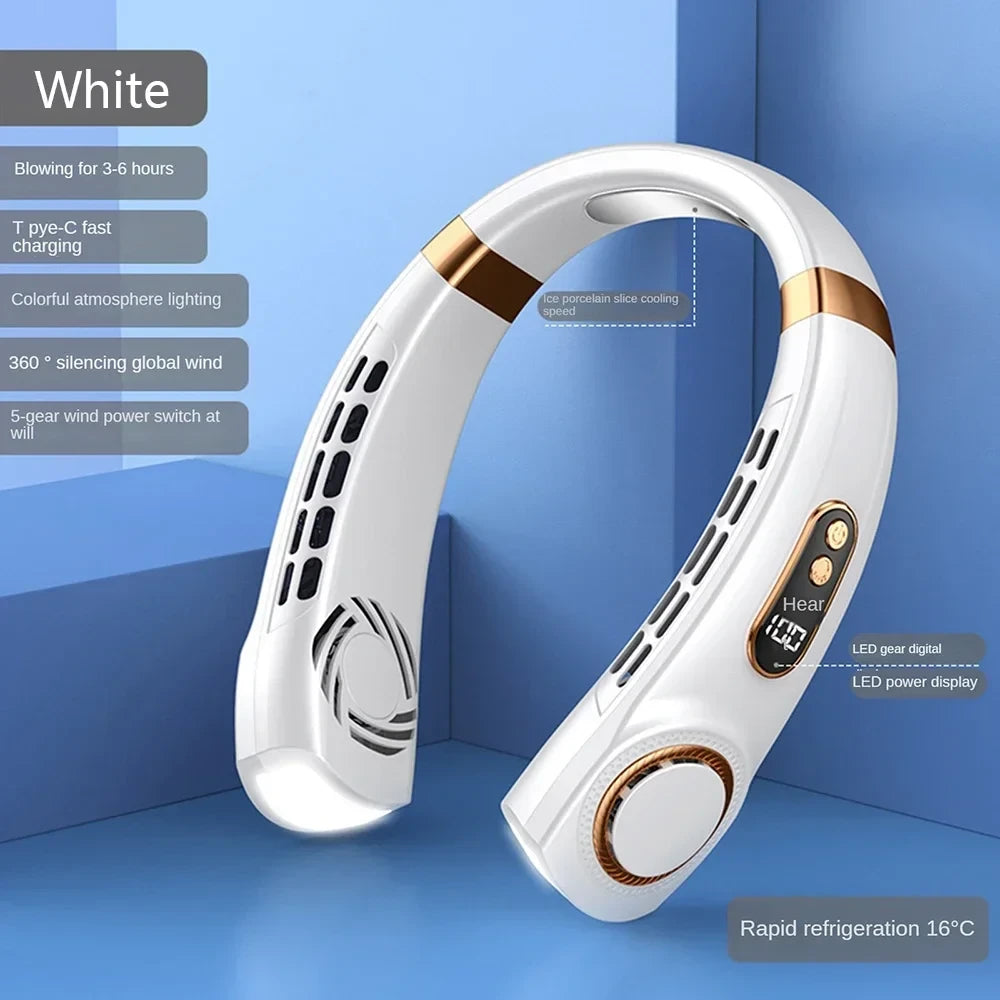 Portable Bladeless Hanging Neck Fan