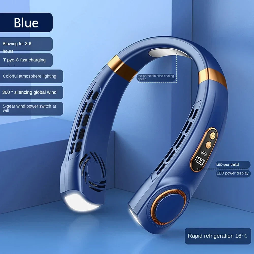 Portable Bladeless Hanging Neck Fan