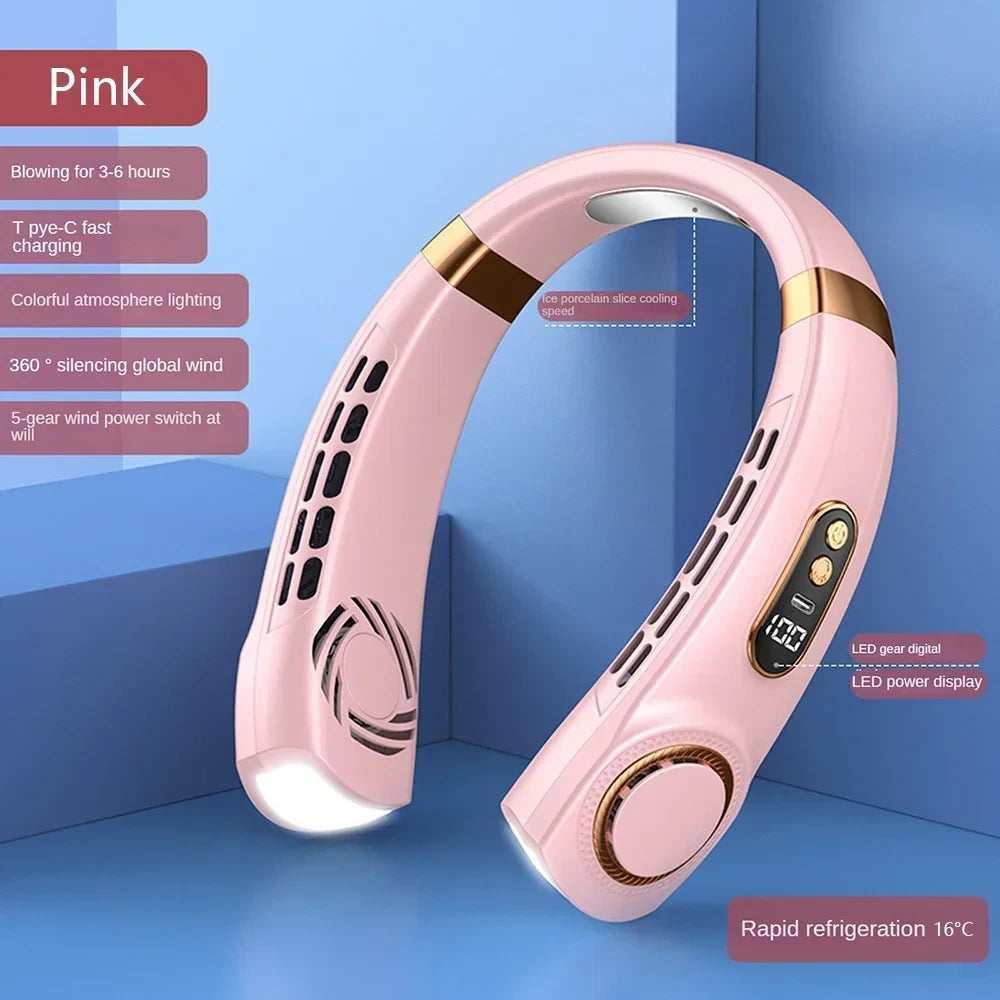 Portable Bladeless Hanging Neck Fan