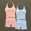 Seamless Yoga Shorts Set