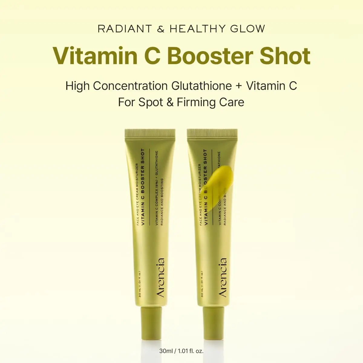Korean Skincare Vitamin C Booster Shot Serum - Targets Post Acne Marks, Hyperpigmentation, & Dull Complexion