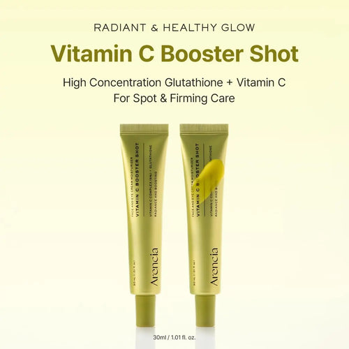 Korean Skincare Vitamin C Booster Shot Serum - Targets Post Acne Marks, Hyperpigmentation, & Dull Complexion