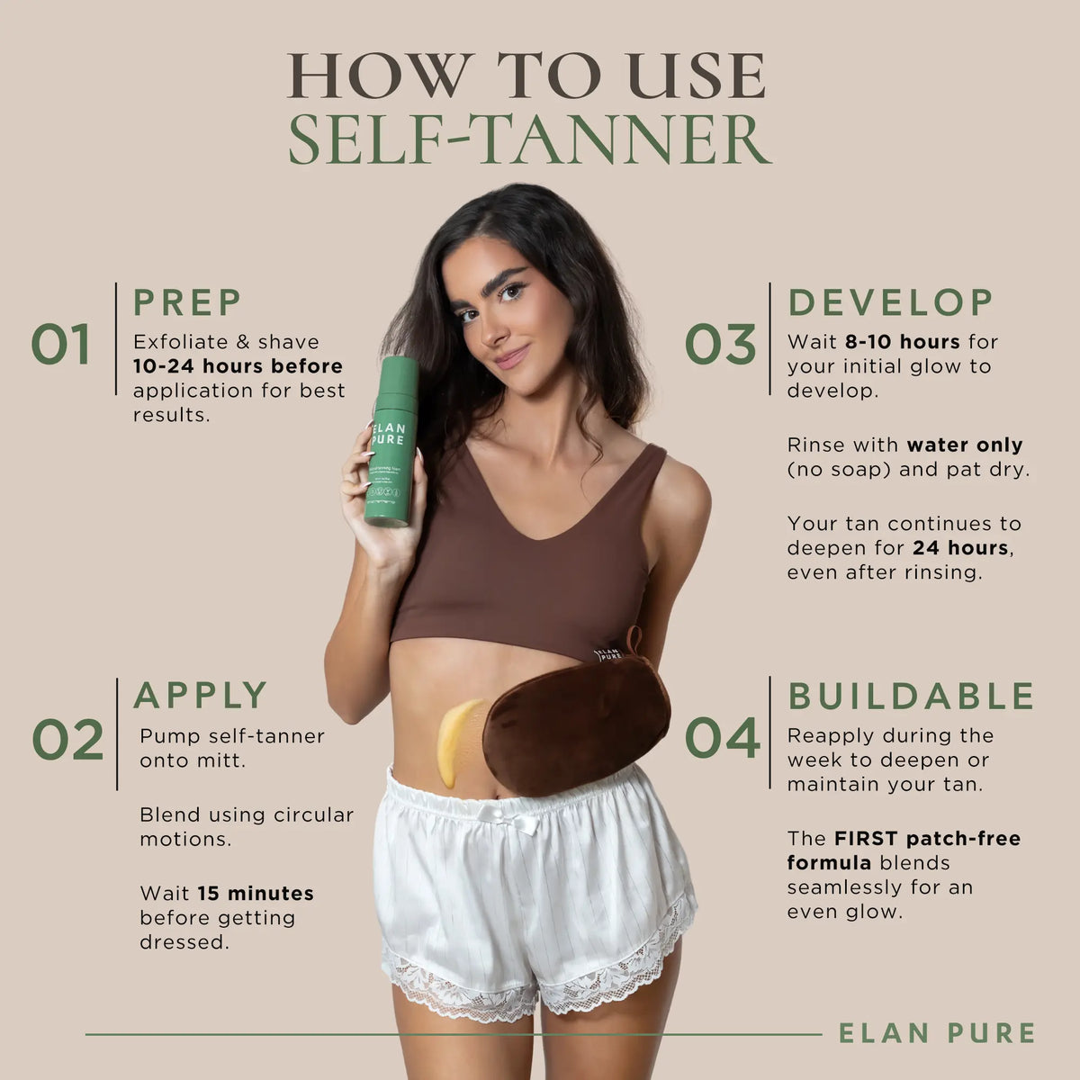 Elan Pure: Alcohol-Free Natural Self Tanner