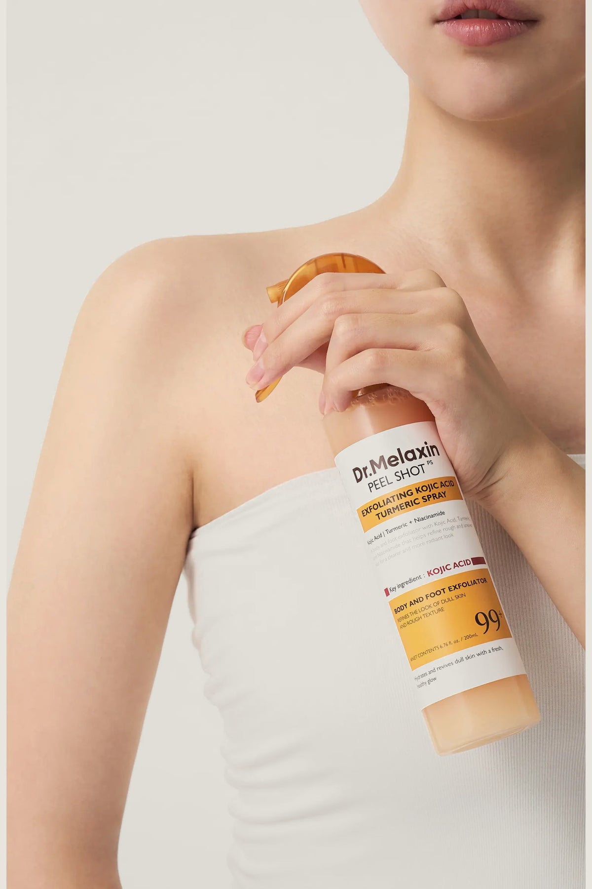 Tumeric Peel Shot Keratin Care Kojic Acid Spray, Pore Clearing Skin Exfoliating Formula
