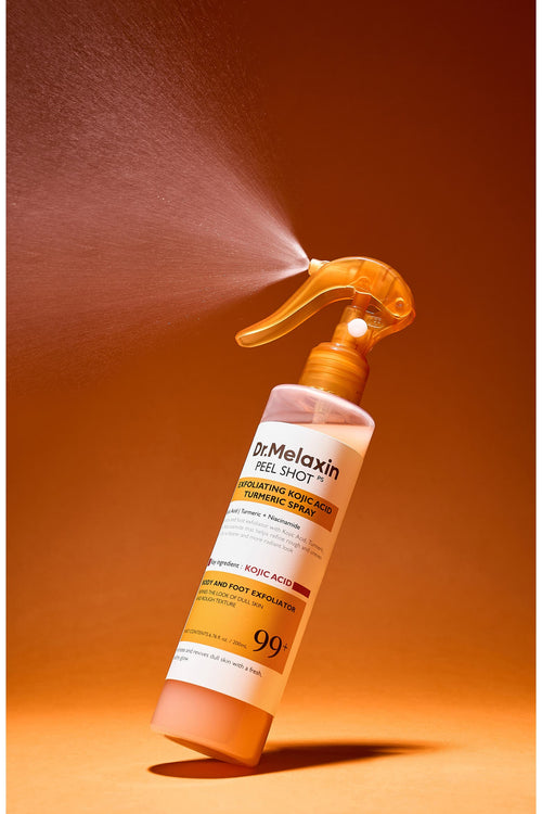 Tumeric Peel Shot Keratin Care Kojic Acid Spray, Pore Clearing Skin Exfoliating Formula