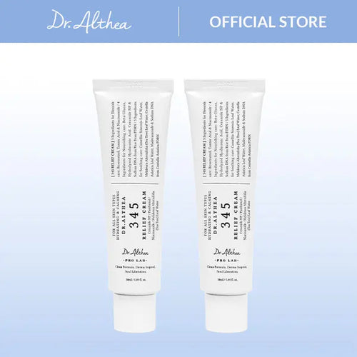 Dr.Althea 345 Relief Cream - Daily Face Moisturizer, Blemish Relief Care, Soothing Recovery, Vegan Korean Skincare