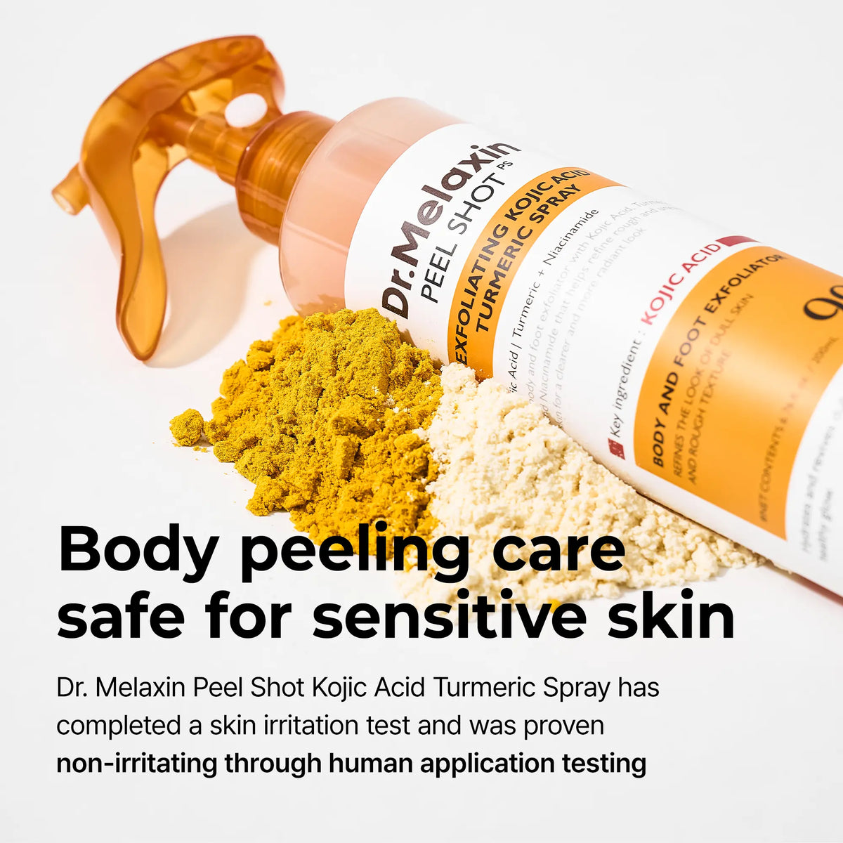 Tumeric Peel Shot Keratin Care Kojic Acid Spray, Pore Clearing Skin Exfoliating Formula